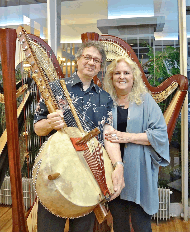 Susan Allen & Jacques Burtin at the Instrumentarium, Paris 2012 (Photo Jacques Burtin)
